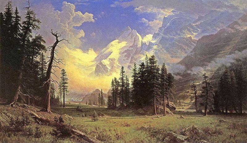 Albert Bierstadt Bierstadt Albert The Morteratsch Glacier oil painting picture